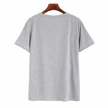 Simple Desgin Summer Tshirt Women 2017 Letter Print Short Sleeve Casual Tee Shirt Tops Summer Womens T-shirt ropa mujer #23