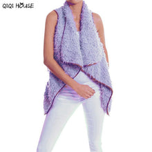 Sleeveless Women Coats Irregular Soft Artificial Lambswool Hem Casual Warm Autumn Wintwe Camperas Mujer#C930