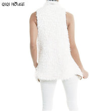 Sleeveless Women Coats Irregular Soft Artificial Lambswool Hem Casual Warm Autumn Wintwe Camperas Mujer#C930