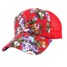 Snapback 2016 Women Caps Floral Print 5 Colors Summer Spring Sun Hat Women Adjustable Mesh Baseball Cap Women Girls Gorras YD10