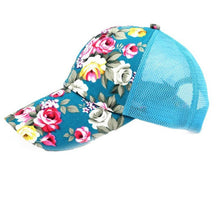 Snapback 2016 Women Caps Floral Print 5 Colors Summer Spring Sun Hat Women Adjustable Mesh Baseball Cap Women Girls Gorras YD10