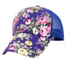 Snapback 2016 Women Caps Floral Print 5 Colors Summer Spring Sun Hat Women Adjustable Mesh Baseball Cap Women Girls Gorras YD10