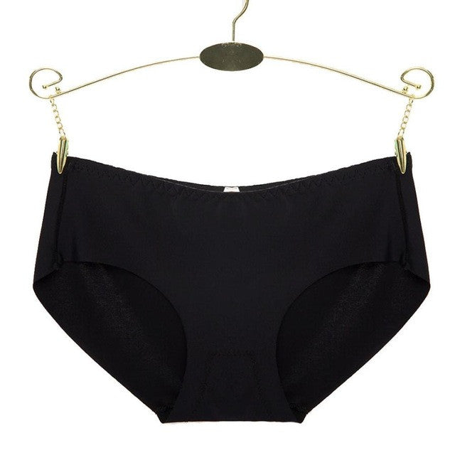 Solid Ice Silk Mid-Rise Underwear Incognito Suit for Dress Briefs Slimming Pants Menstruation Underwear Mutande #B707