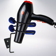 Spiral Hair Dryer Stand Holder Iron Blower Wall Mount Bracket Black