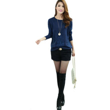 Spring Autumn New Fashion Loose Cashmere Pullover Women Knitted Sweater Hedging Round Neck Outwear Female Plus Size 70082