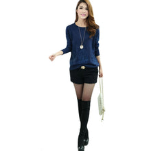 Spring Autumn New Fashion Loose Cashmere Pullover Women Knitted Sweater Hedging Round Neck Outwear Female Plus Size 70082
