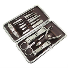 Stainless Nipper Cutter Nail Clipper Pedicure Manicure Set Kit Case 12 in 1 Set
