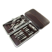 Stainless Nipper Cutter Nail Clipper Pedicure Manicure Set Kit Case 12 in 1 Set