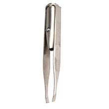 Stainless Steel Make Up Tool LED Light Eyelash Eyebrow Hair Removal Tweezer