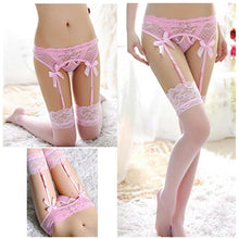 Stockings Sexy Women Thigh High Garters Lace Thigh-Highs Belt Stockings With Suspender Set Medias De Compresion#112