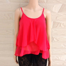 Strapless Top Chiffon Backless Solid Loose Tank Crop Tops Vest Shirt Casual Beah Summer Halter Tops#B721