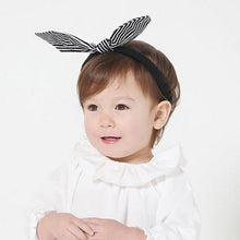 Striped Rabbit Headbands Elastic Girl Headbands Rabbit Ears Headwear Cute Korean Headdress Accessoire Cheveux#121