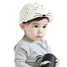 Summer 2016 Kids Snapback Caps Baby Kitten Baseball Cap Kids Cotton Blended Peaked Sun Hat For Children Casquette gorras