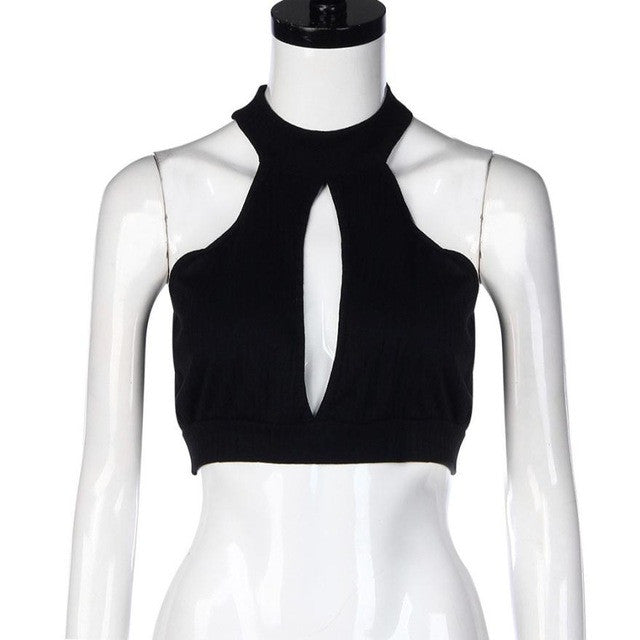 Summer 2017 Sexy Short Women Tank Top Sleeveless Ladies Camisole Strap Vest Tops Solid Slim Cropped Feminino Crop Top Women #23