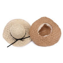 Summer 2017 Women Fashion Foldable Sun Hat Bowknot Large Brim Straw Beach Sun Hat For Women UV sombreros mujer verano #63
