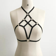 Summer 2017 Women's bra black body sexy spandex harajuku sexy Gothic bondage Crop Top For Women #23