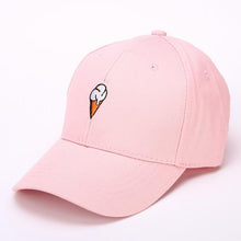 Summer Hat Women Peaked Hat HipHop Ice Cream Embroidery Snapback Caps Female Baseball Cap adjustable Pink White Black Gorras #63