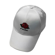 Summer Spring 2017 Baseball Hats Women Embroidery Rose Cotton Snapback Caps Hip Hop Hats Female Black White Pink Casquette#23