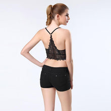 Summer Style Crop Top 2017 Sexy Women's Lace Cut Out Padded Bra Crop Top Club Bralette Bustier Strappy Vest Black White #23