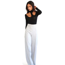 Summer Style Sexy Rompers For Women Halter Clubwear Long Sleeve Siamese Bodysuit Elegant Salopette#C805