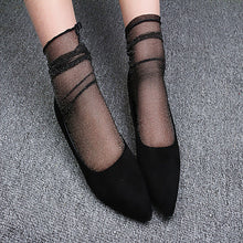 Summer Women's Socks Crystal Sexy Transparent Ultrathin Silk Socks Female Ankle High Short Sock Women New High Quality #05