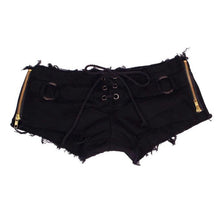 Super Short Shorts Sexy Women Denim Jeans Lace Drawstring denim Shorts Pants Low Waist Super Mini Short Pants#3546