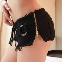Super Short Shorts Sexy Women Denim Jeans Lace Drawstring denim Shorts Pants Low Waist Super Mini Short Pants#3546