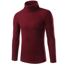 Sweater Men Turtleneck Warm Long Sleeve Casual Sweater Solid Pullover Men Sueter Hombre#212