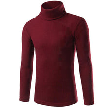 Sweater Men Turtleneck Warm Long Sleeve Casual Sweater Solid Pullover Men Sueter Hombre#212