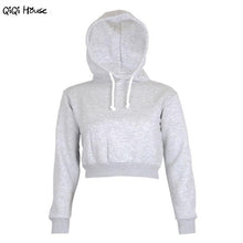 Sweatshirt For Women Cropped Hoodie Sweatshirt Autumn 2016 Women Long Sleeve Autumn Pullover Moletom Feminino Com Capuz#A126