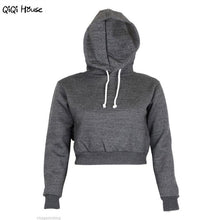 Sweatshirt For Women Cropped Hoodie Sweatshirt Autumn 2016 Women Long Sleeve Autumn Pullover Moletom Feminino Com Capuz#A126