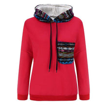 Sweatshirt Women Patchwork Pocket Long Sleeve Autumn Hoodies Casual Long Sleeve Pullovers#A11 Polerones Mujer