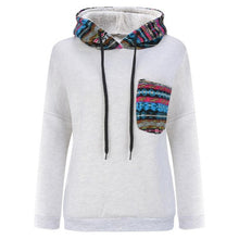 Sweatshirt Women Patchwork Pocket Long Sleeve Autumn Hoodies Casual Long Sleeve Pullovers#A11 Polerones Mujer