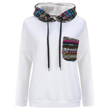 Sweatshirt Women Patchwork Pocket Long Sleeve Autumn Hoodies Casual Long Sleeve Pullovers#A11 Polerones Mujer