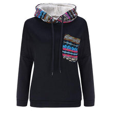 Sweatshirt Women Patchwork Pocket Long Sleeve Autumn Hoodies Casual Long Sleeve Pullovers#A11 Polerones Mujer