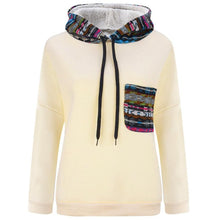 Sweatshirt Women Patchwork Pocket Long Sleeve Autumn Hoodies Casual Long Sleeve Pullovers#A11 Polerones Mujer