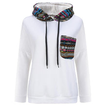 Sweatshirt Women Patchwork Pocket Long Sleeve Autumn Hoodies Casual Long Sleeve Pullovers#A11 Polerones Mujer