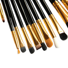 Synthetic Fiber Wood Aluminum Ferrule 15PC Cosmetic Makeup Brush conjunto de pinceis de maquiagem 2017 Anne