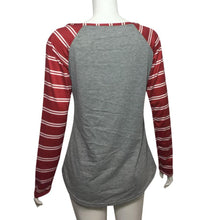 T Shirt Women Long Sleeve Striped Joyful Letter Pirnt Long Sleeve T-Shirt Women 2017 Autumn Spring Basic Tee Tops Female #1206