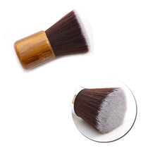 TOP Quality Bamboo Handle Single Brush Mini Flat Head Foundation Brush Professional Cosmetic Facial Make up Brush Kit