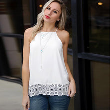 Tank Top Women Fashion Top 2017 Strap Sexy White Tops For Women New Arrival Solid Lace Cami Female #52
