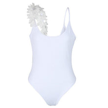 Three-dimensional Flowers One Piece Jumpsuit Beachwear Sexy Backless Bodysuit Swimwear Jumpsuit Sleeveless Romper#121