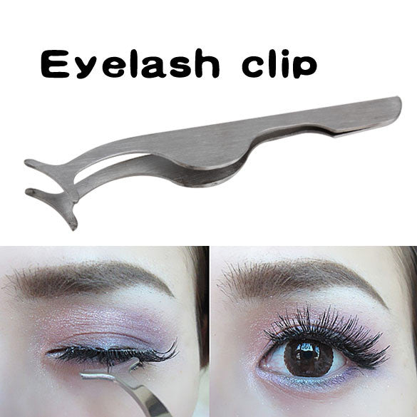 Tools False Eyelashes Auxiliary Clip Tweezers Stainless Multifunctional