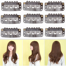 Tools For Hair 40 Pcs Clip 32mm Middle Clip Hair Extension Brown Weft Snap