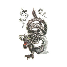 Toopoot 2017 20.5cm Fashion design black dragon waterproof and sweat tattoo stickers