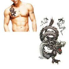 Toopoot 2017 20.5cm Fashion design black dragon waterproof and sweat tattoo stickers