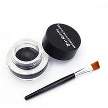 Toopoot 2017 2Pcs Waterproof Eye Liner Eyeliner Shadow Gel Makeup Brushes Cosmetic Brown Black Top Quality