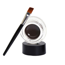 Toopoot 2017 2Pcs Waterproof Eye Liner Eyeliner Shadow Gel Makeup Brushes Cosmetic Brown Black Top Quality