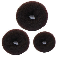 Toopoot 2017 3 Pcs Sponge Women Hair Bun Ring Donut Shaper Maker 3 Sizes Coffee Top Quality