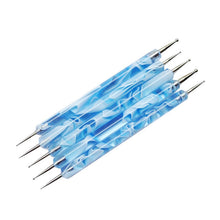 Toopoot 2017 5pcs Dotting Painting Brush Pen Tool Sable Dual Ball 2 Way Acrylic UV Gel Nail Art Top Quality